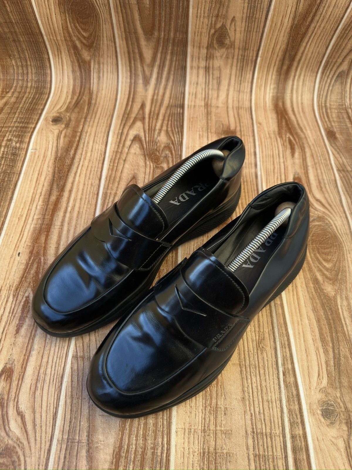 Prada Prada Americas Cup Spazzolato Leather Penny Loafer Size US 7 / EU 40 - 2 Thumbnail