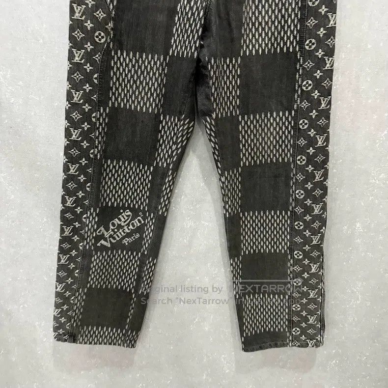 Louis Vuitton Louis Vuitton Gray presbyopic full print checkerboard Jean Size US 30 / EU 46 - 3 Thumbnail