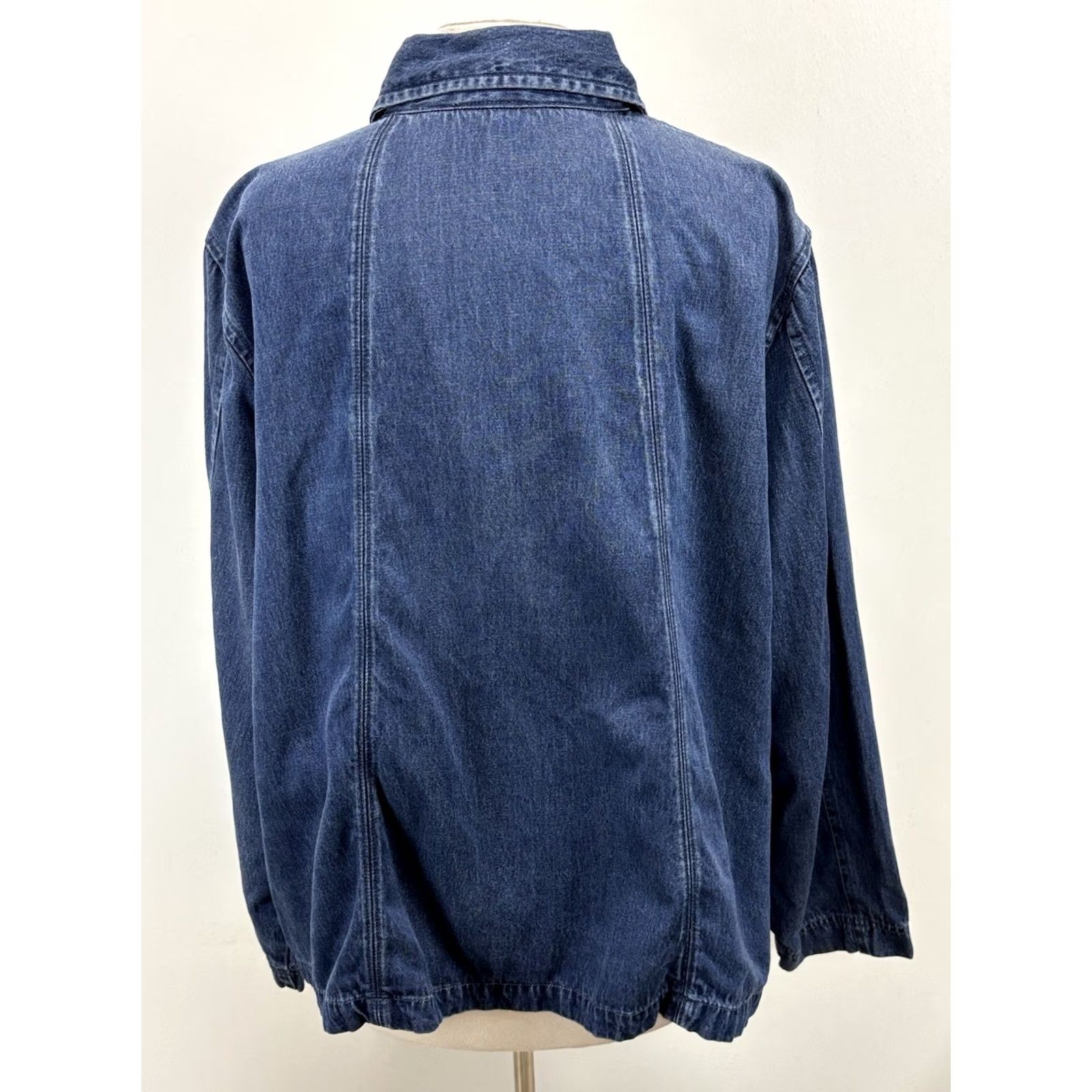 Coldwater Creek Coldwater Creek Denim Chambray Jacket Women’s 2X Plus Blue Button Up Shacket Mens Womens Boys Girls Size XXL / US 16-18 / IT 52-54 - 3 Thumbnail