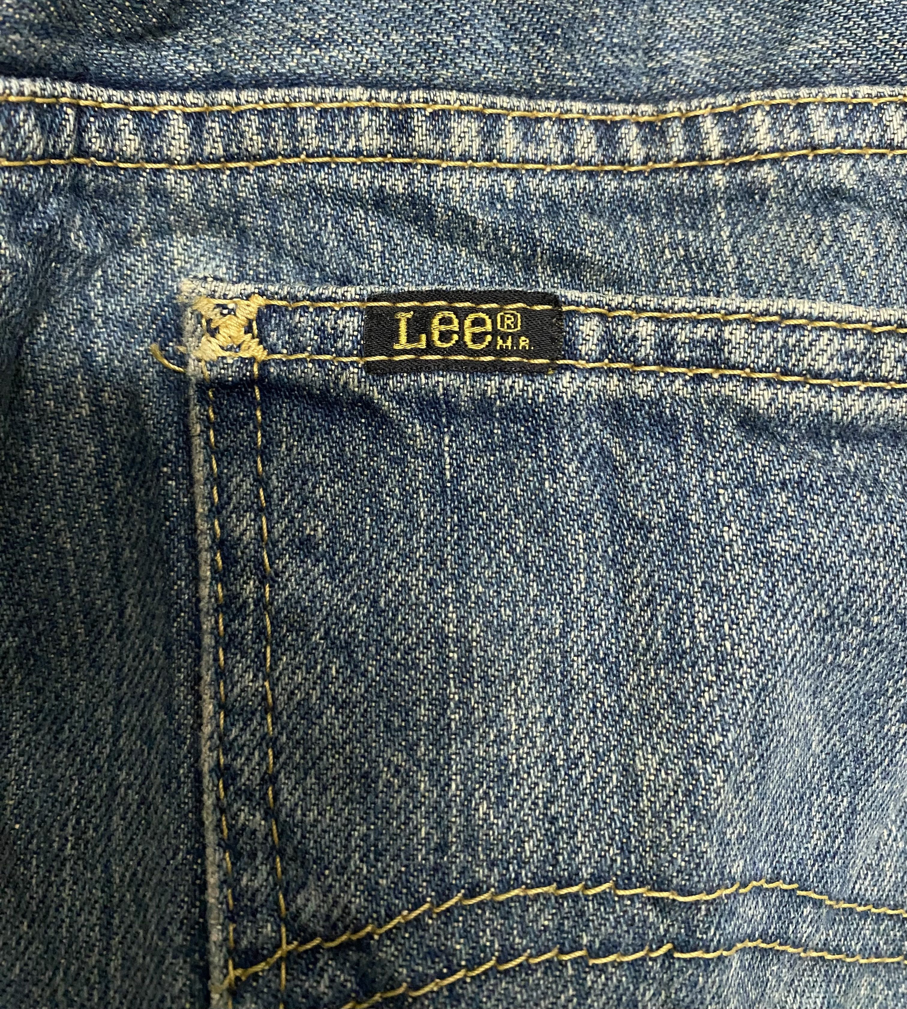 Lee Retro 90s Lee Dark Wash Faded Denim Workwear Jeans 34 Size US 34 / EU 50 - 12 Thumbnail