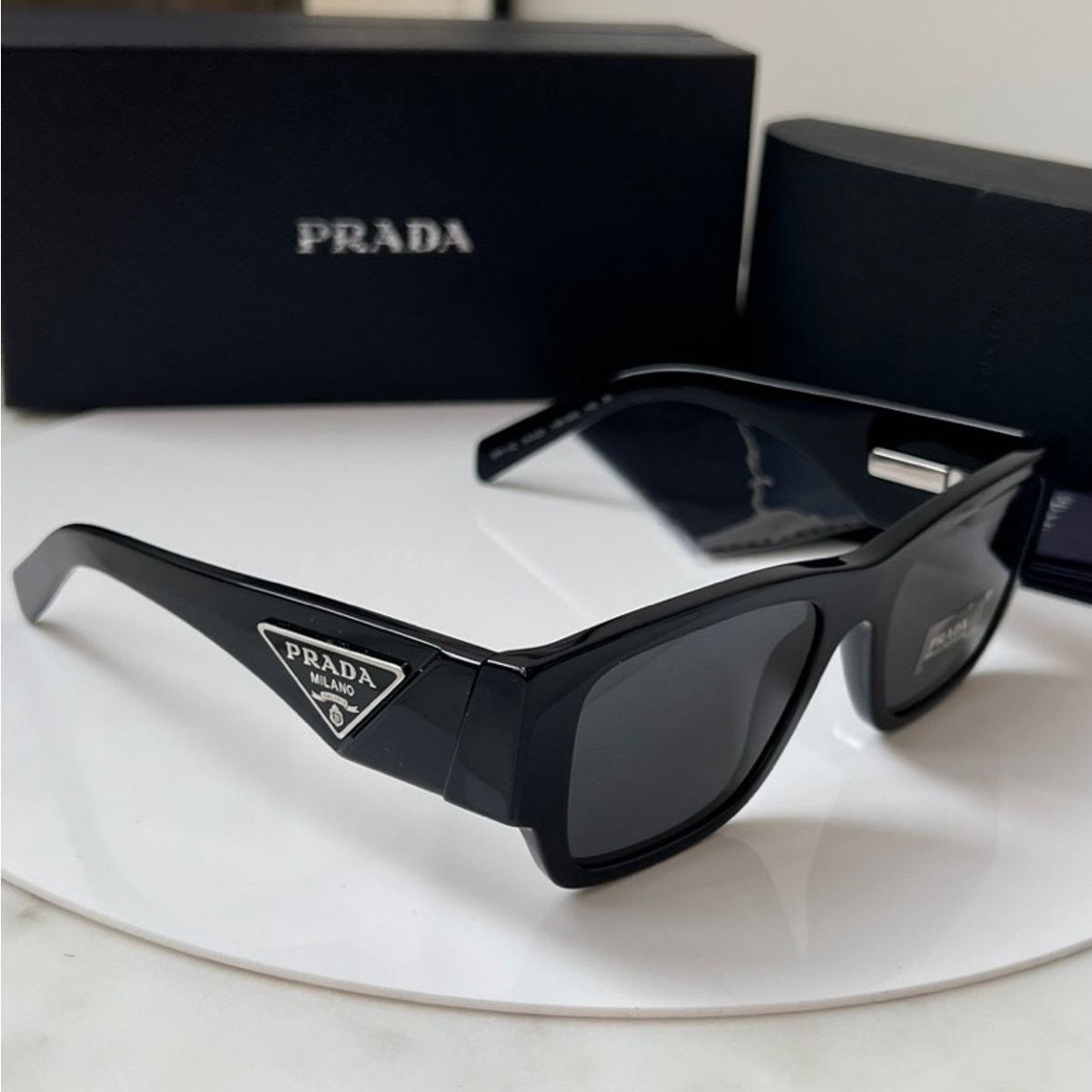 Prada NEW Prada PR10ZS Black Sunglasses Unisex $563 Size ONE SIZE - 1 Thumbnail