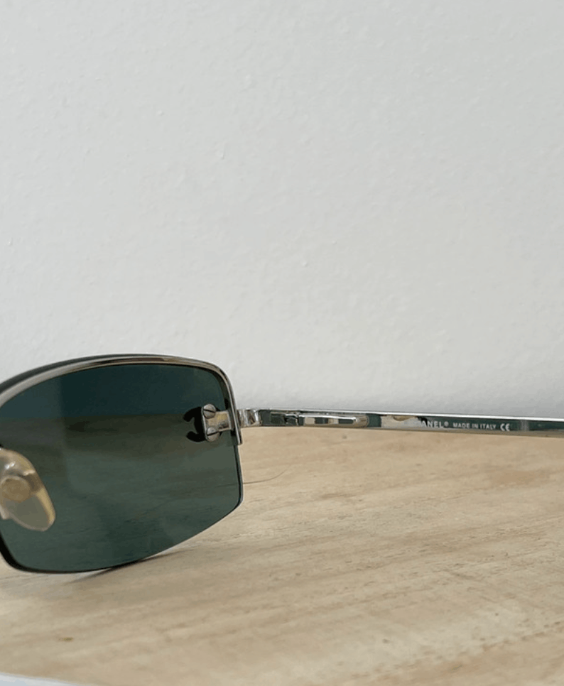 Chanel Chanel Sunglasses 4093-B CC Rhinestone Rimless 4017 Vintage Size ONE SIZE - 7 Thumbnail