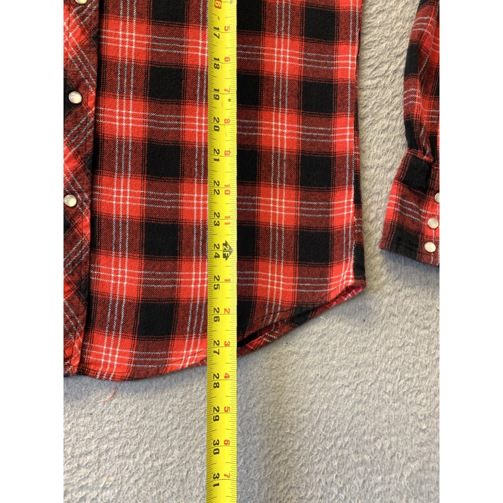 Wrangler VINTAGE Wrangler Womens Western Shirt M Long Sleeve Plaid Red Pearl Snap Rodeo Rockabilly Size M / US 6-8 / IT 42-44 - 6 Thumbnail