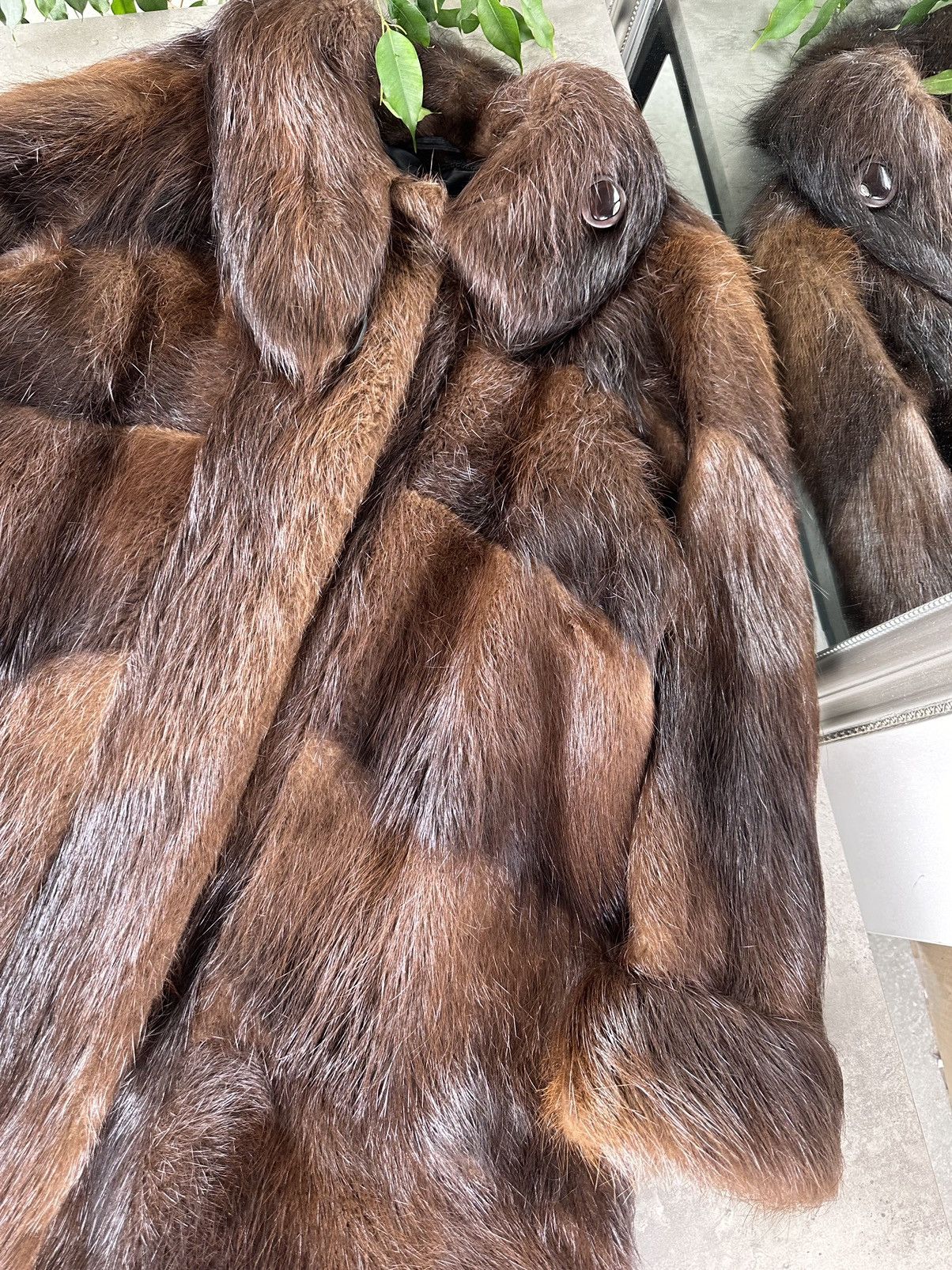 Japanese Brand Vintage Natural Fur Coat Size M / US 6-8 / IT 42-44 - 5 Thumbnail