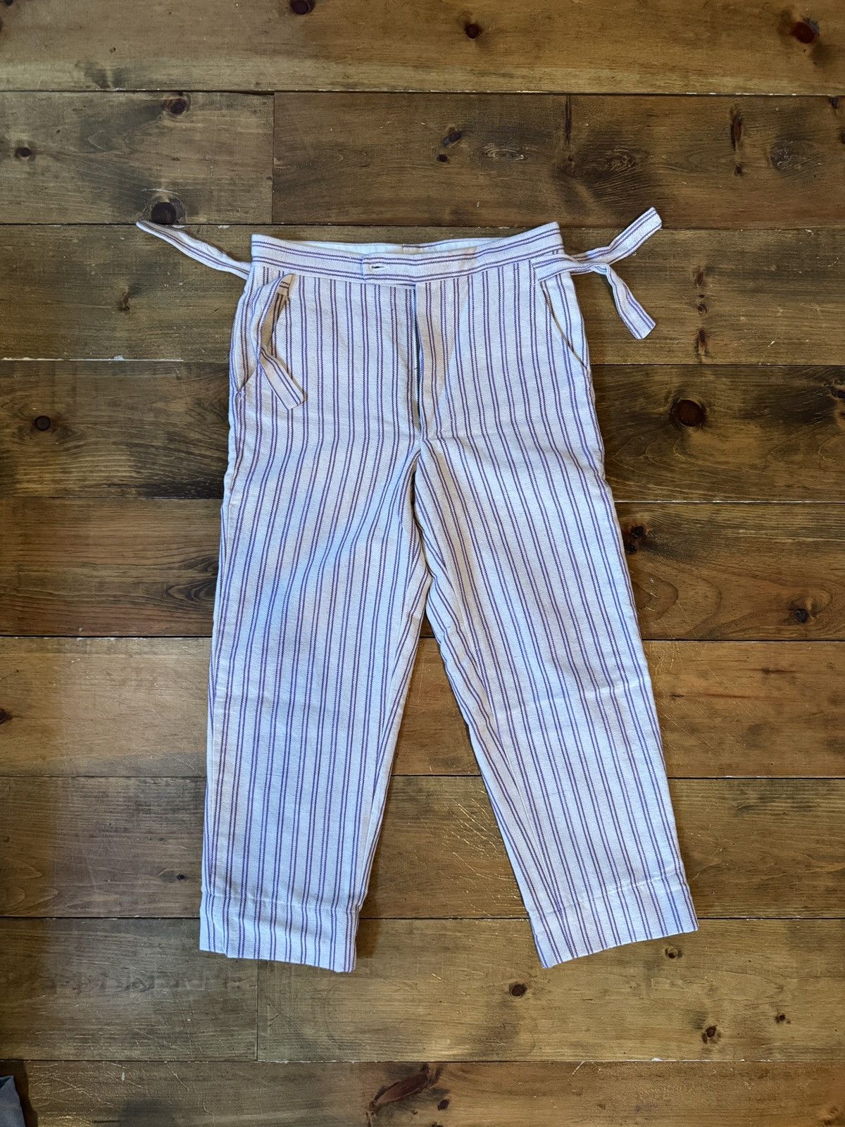 Bode Bode Striped Trousers with side waist adjusters Size US 32 / EU 48 - 1 Thumbnail