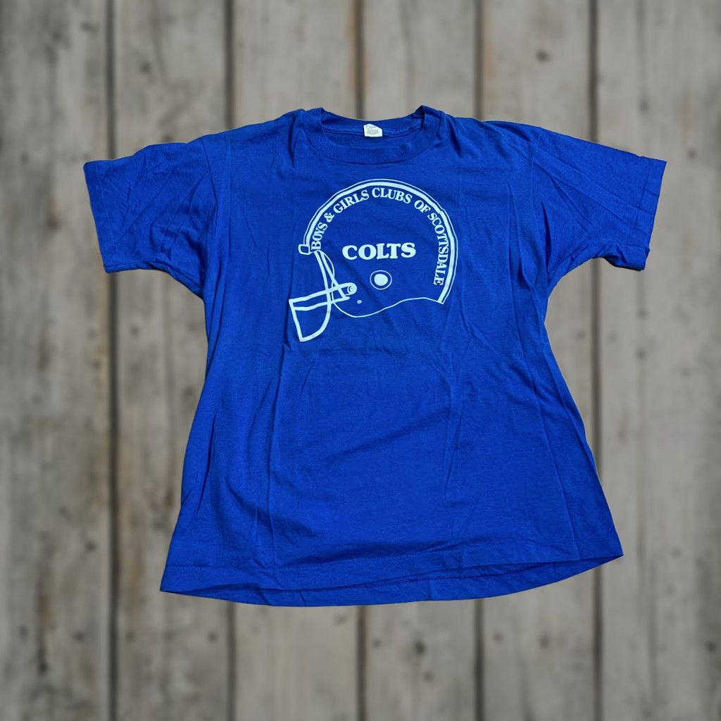 Vintage VINTAGE Screen Stars Boys & Girls Club Scottsdale AZ 80s Single Stitch T Shirt Blue Mens Medium Size US M / EU 48-50 / 2 - 1 Thumbnail