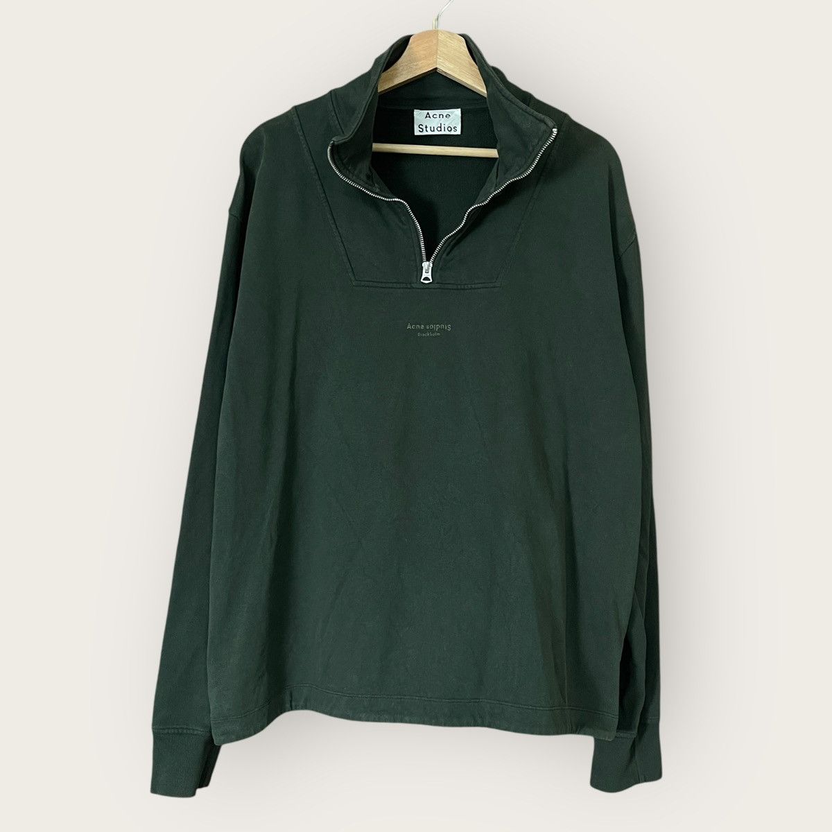 Acne Studios Acne Studios Stockholm Half Zip Sweatshirt Size US M / EU 48-50 / 2 - 3 Thumbnail