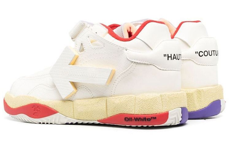 Off-White o1gr1nt0425 Puzzle Couture Low-Top Sneakers in White Size US 9 / EU 42 - 2 Thumbnail