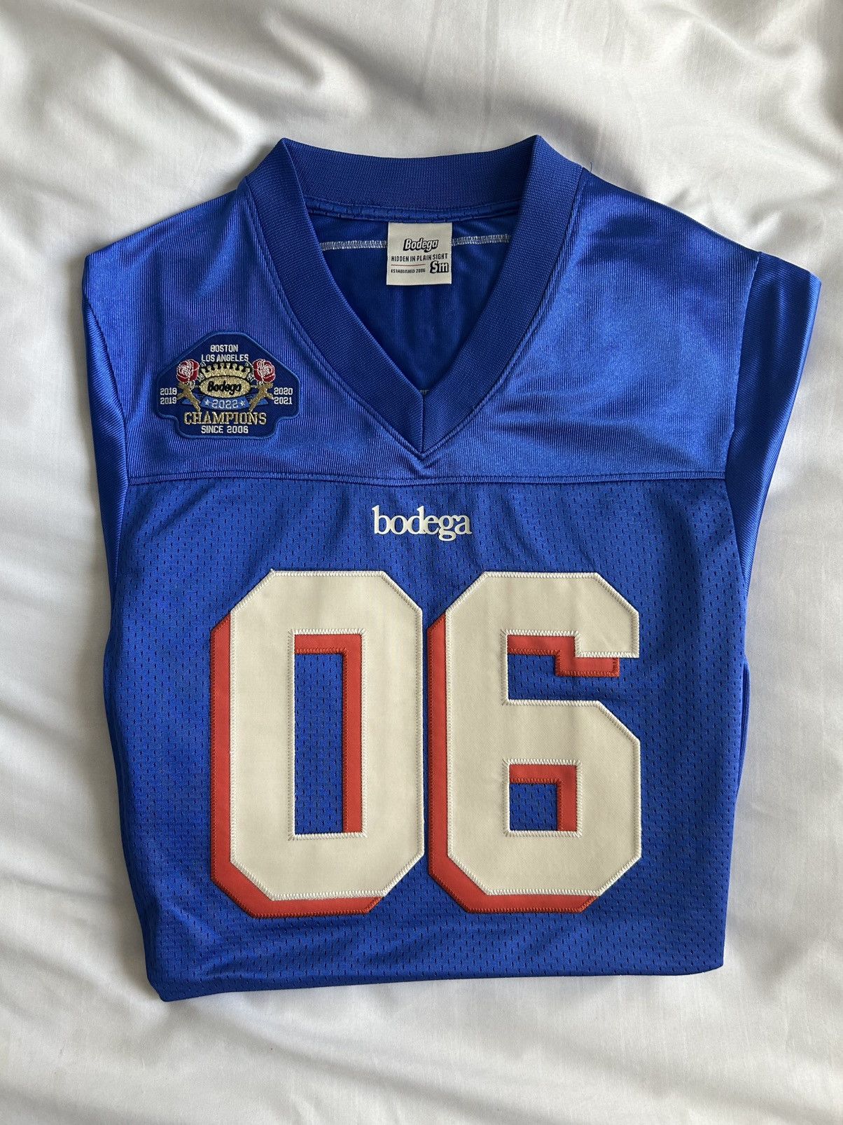 Bodega Bodega Football Patches 06 Jersey Boston Sports Size US S / EU 44-46 / 1 - 1 Thumbnail
