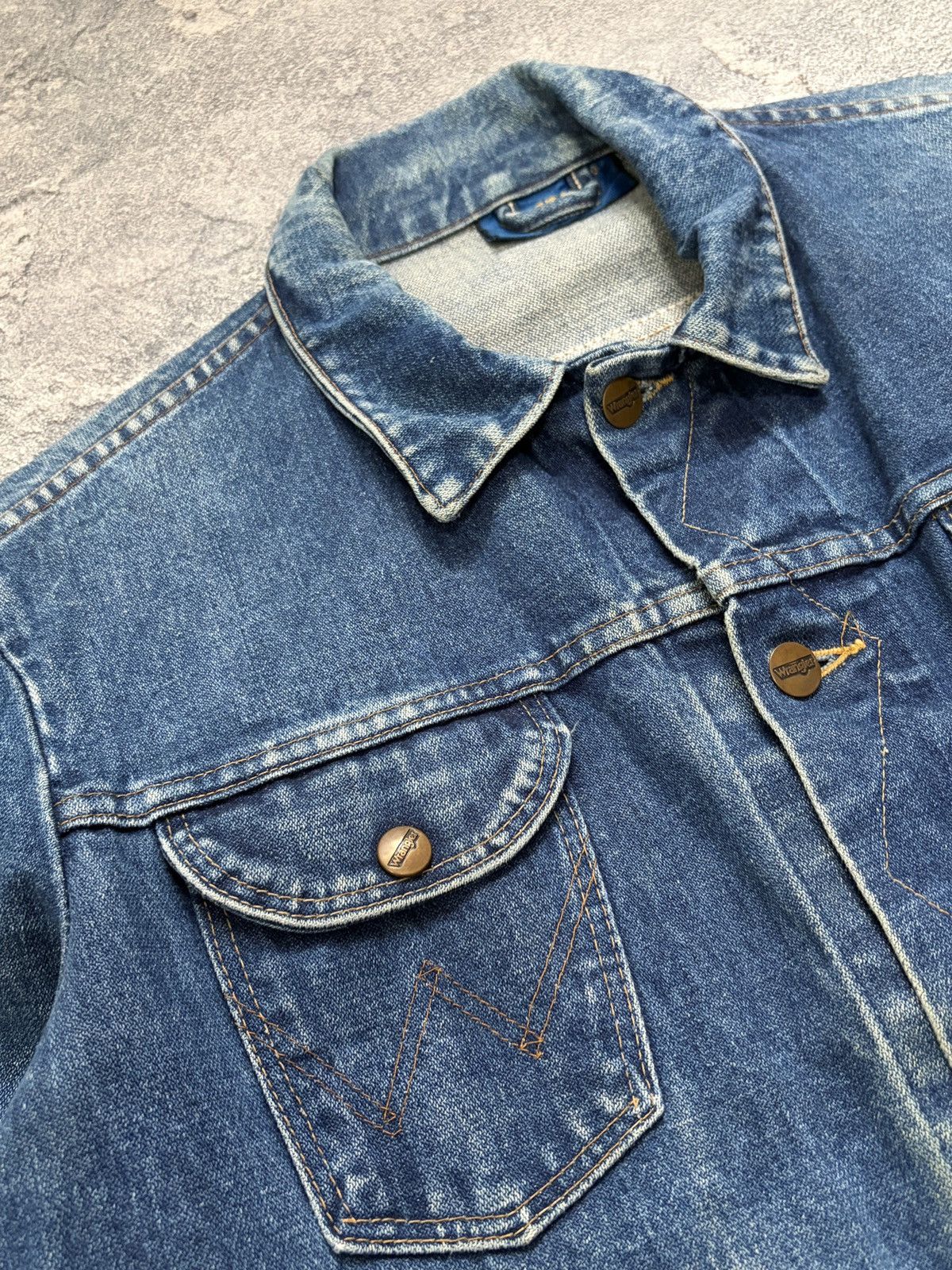 Wrangler Vintage 70s Wrangler Blue Bell Denim Trucker Jacket Malta 40 Size US L / EU 52-54 / 3 - 10 Thumbnail