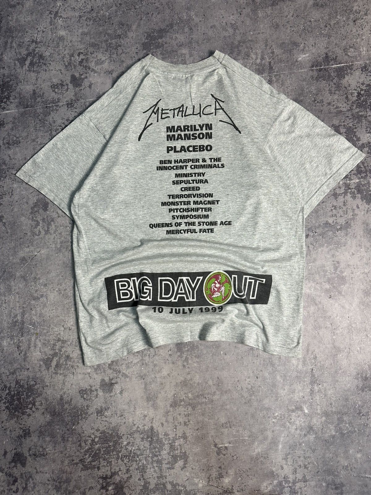 Band Tees Vintage 1999 "Big Day Out" T-shirt Metallica Marilyn Manson Size US L / EU 52-54 / 3 - 2 Thumbnail
