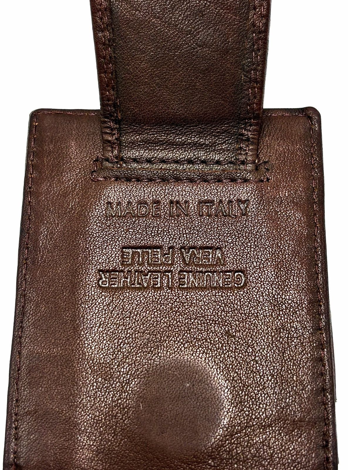 Genuine Leather Italian Leather Money Clip Card Holder Size ONE SIZE - 6 Thumbnail