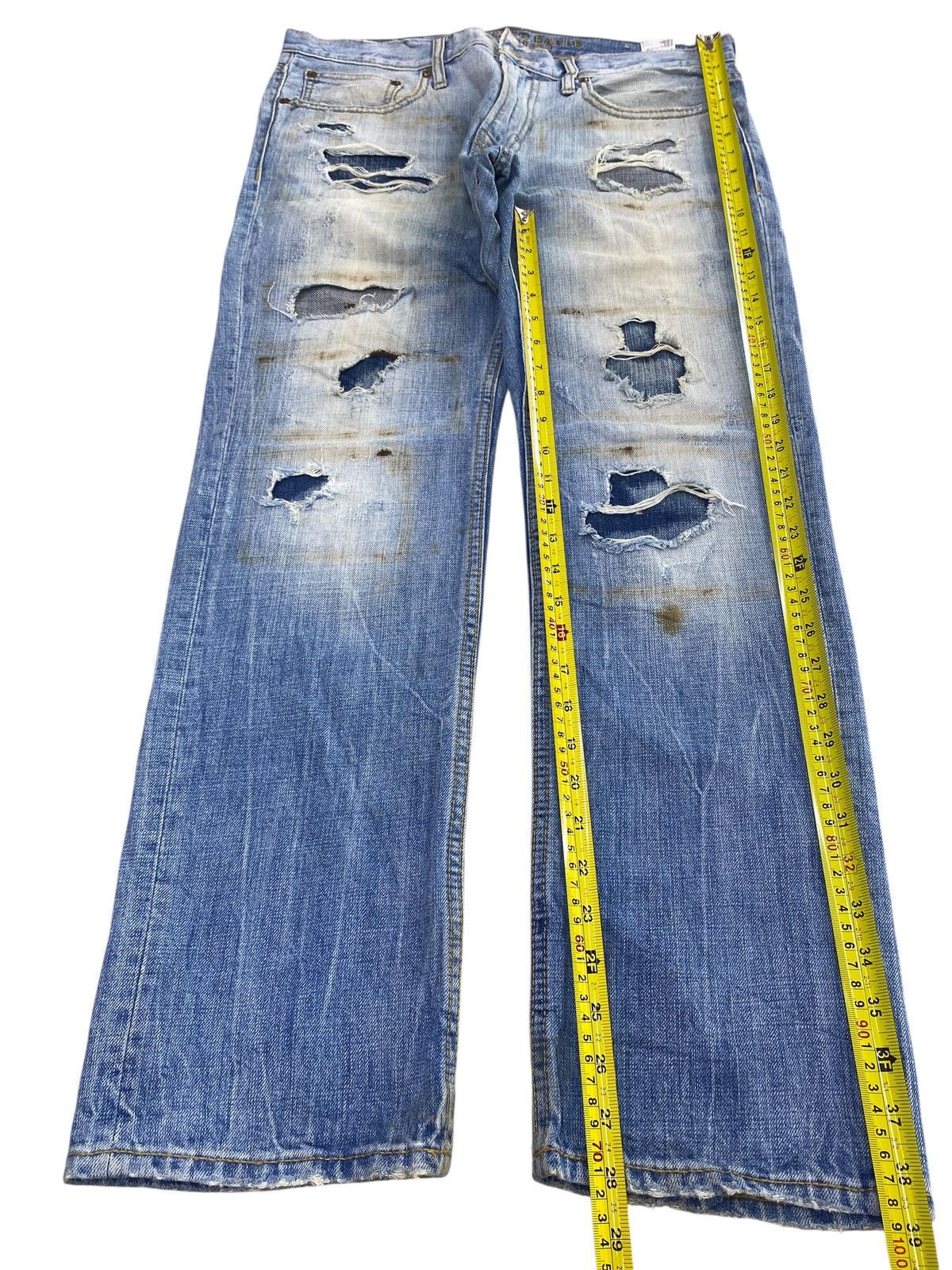 American Eagle Outfitters American Eagle Outfitters Ripped Patchwork Style Loose Jeans Size US 34 / EU 50 - 7 Thumbnail
