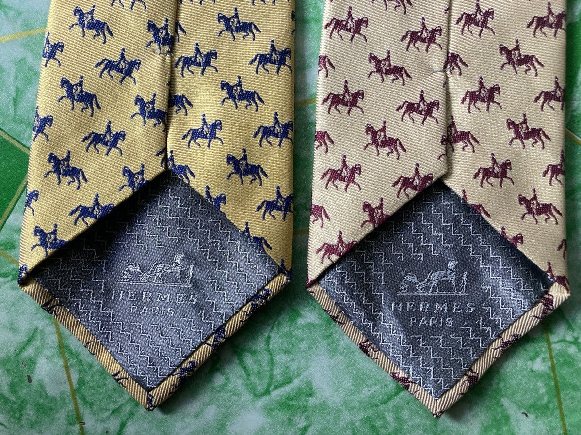 Hermes Tie Hermes Luxury Brand Size ONE SIZE - 3 Thumbnail