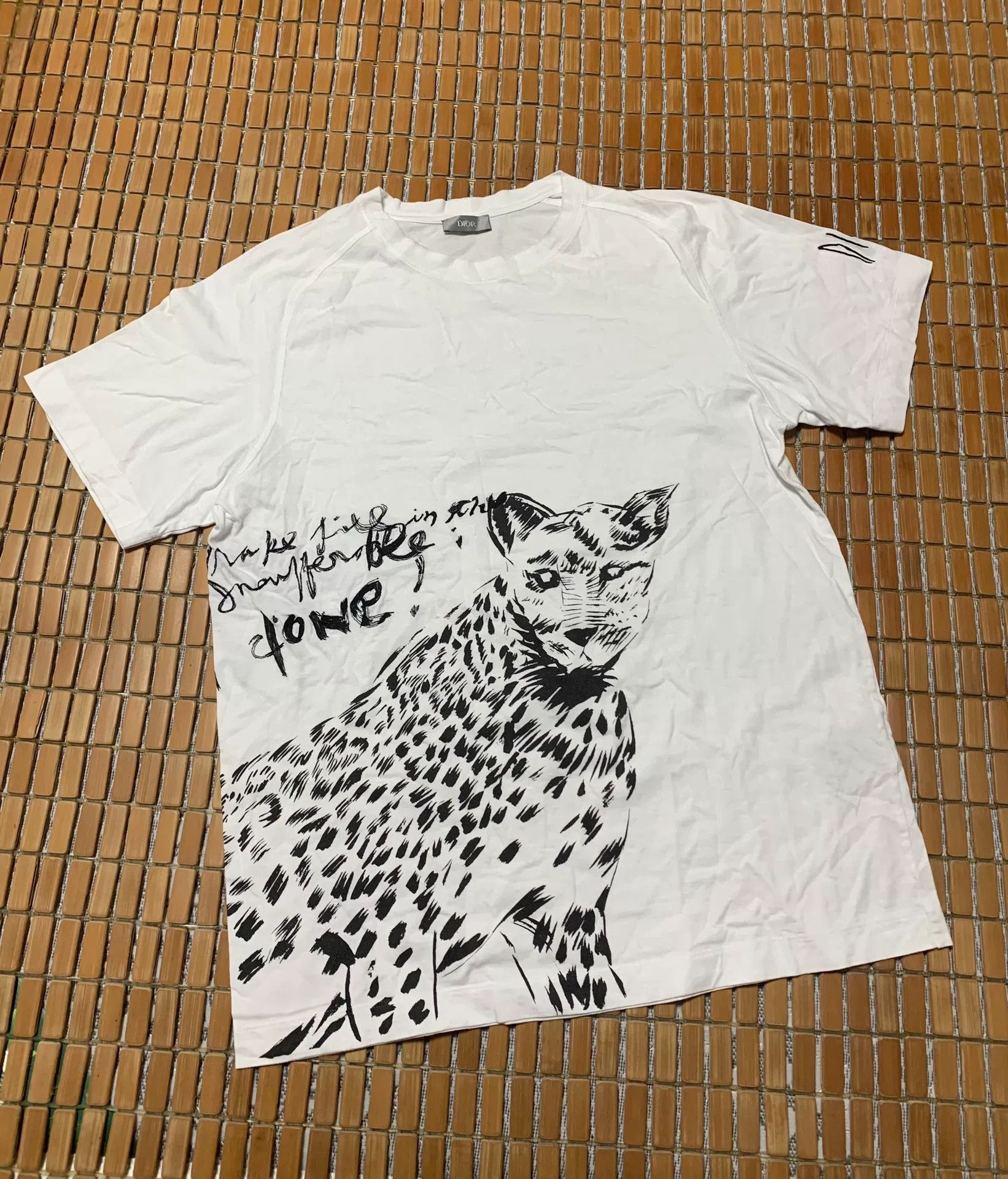 Dior Dior Leopard Embroidery Logo Short Sleeve Size US L / EU 52-54 / 3 - 1 Thumbnail