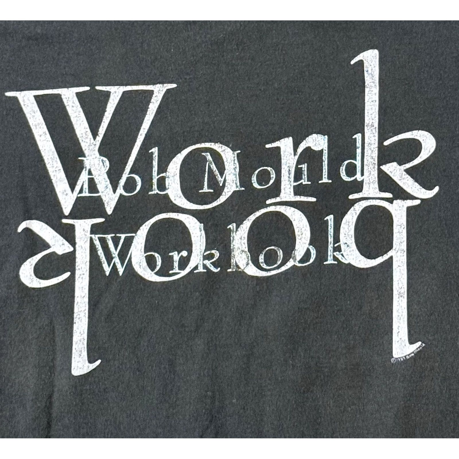 Fruit Of The Loom VINTAGE Bob Mould ‘Workbook 1989 Tour’ Shirt XL Husker Du Minutemen Shirt Mens 80s Rock Punk Graphic Print Black Cotton Size US XL / EU 56 / 4 - 3 Thumbnail
