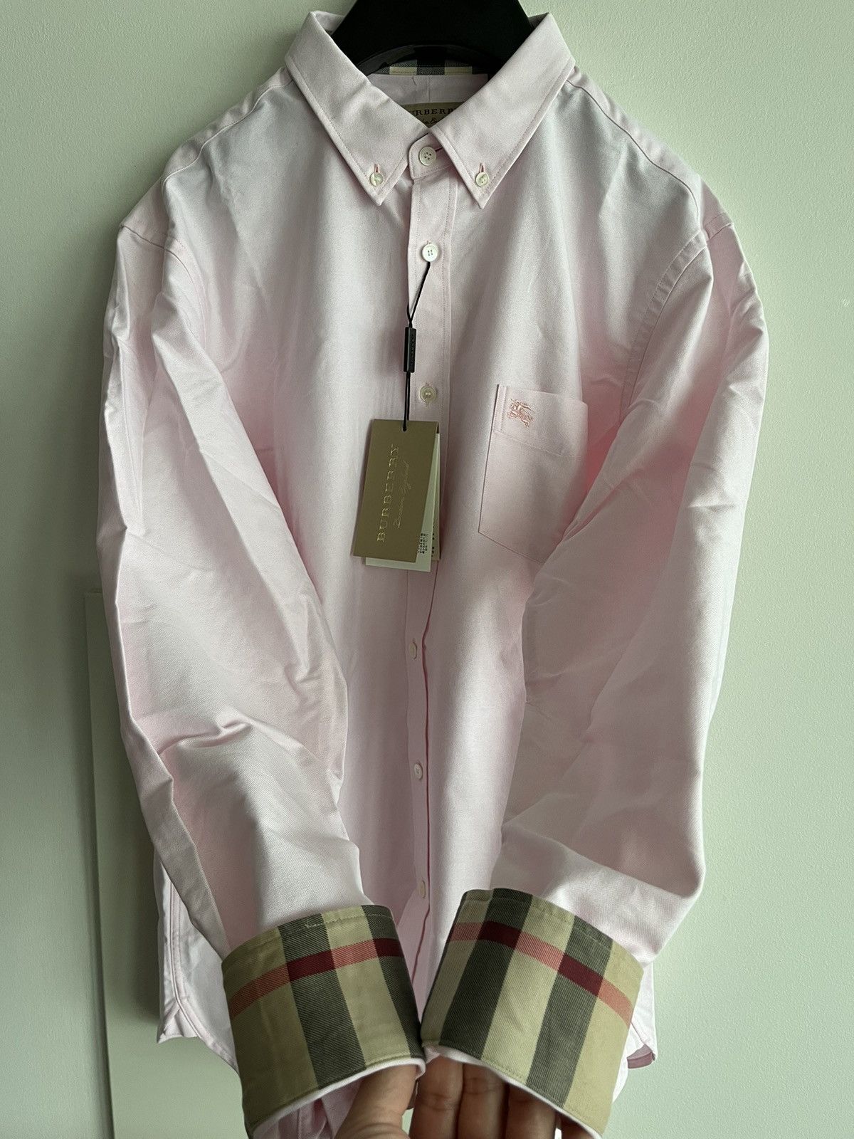 Sold out Brand New Classic Burberry Check Logo Dressy Shirt