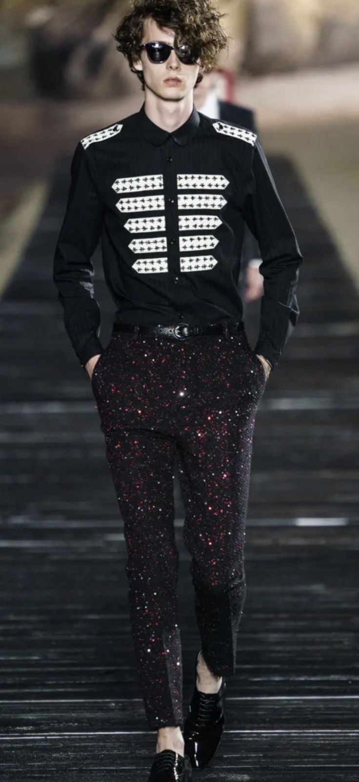 Saint Laurent Paris Saint Laurent mens embroidered shirt. 43/17/XL. $1790 Size US XL / EU 56 / 4 - 1 Thumbnail