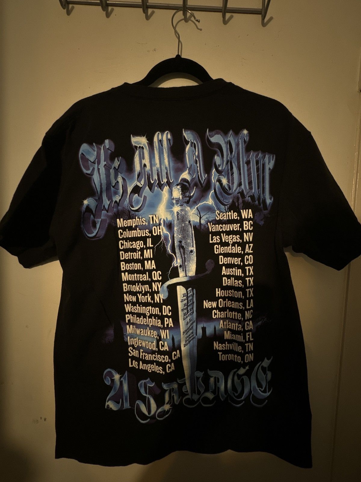 Band Tees 21 SAVAGE MERCH Size US L / EU 52-54 / 3 - 3 Thumbnail