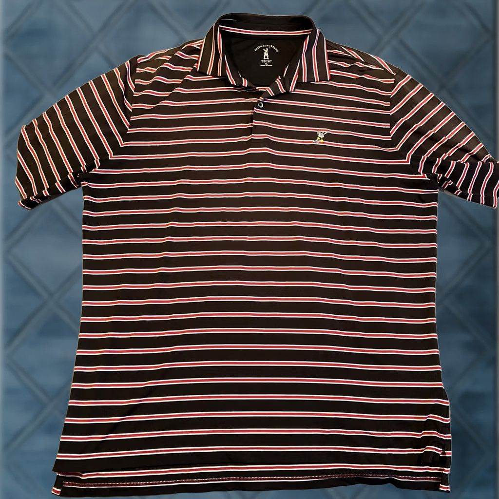 Vintage FAIRWAY & GREENE Winged Foot Black Striped Golf Polo Men XL Size US XL / EU 56 / 4 - 1 Thumbnail
