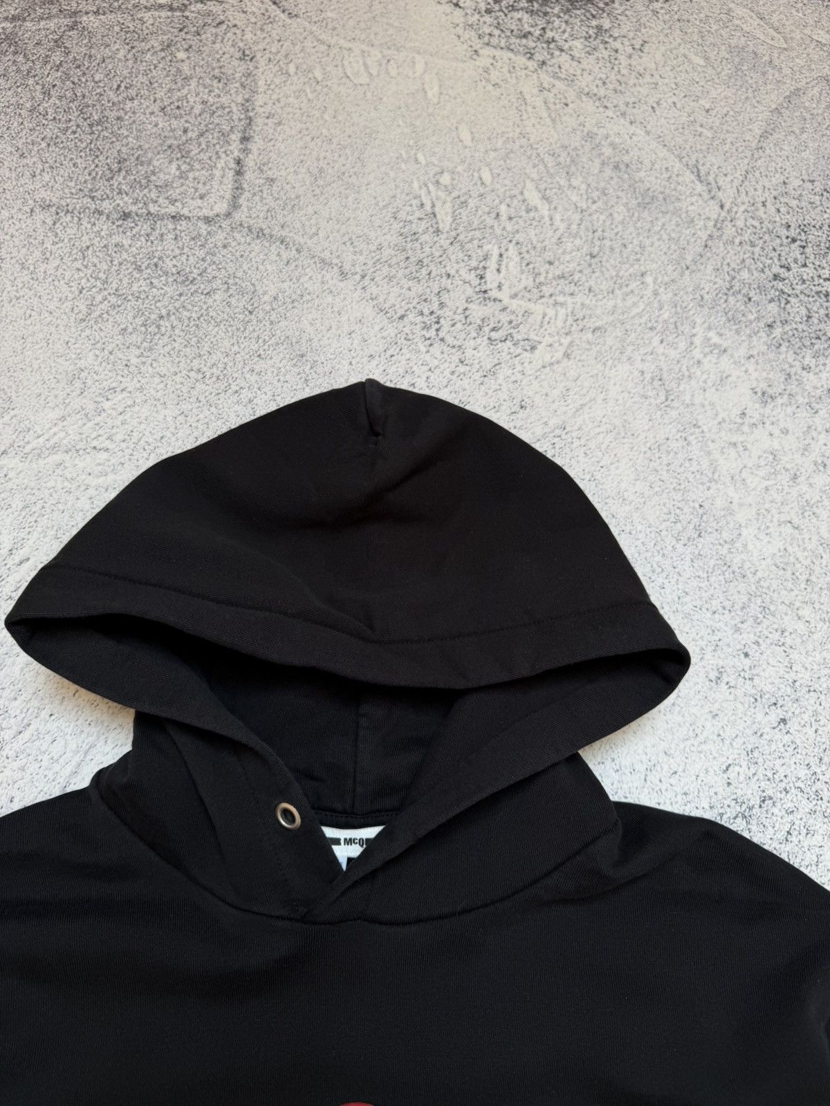 Alexander McQueen Alexander McQueen McQ Big Logo Black Distressed Hoodie Black Size US M / EU 48-50 / 2 - 6 Thumbnail