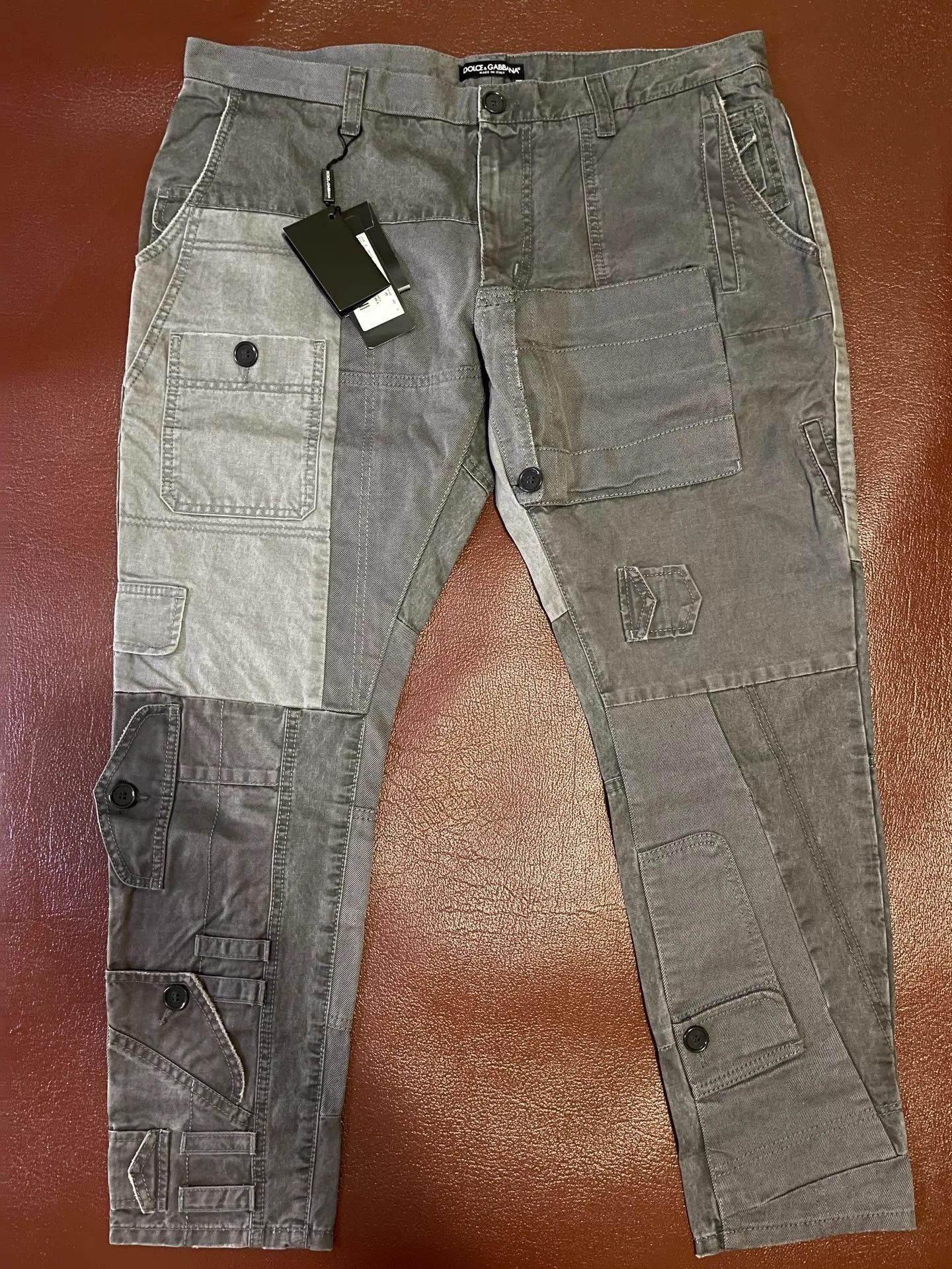 Dolce & Gabbana DG Dolce&Gabbana Multi-Gray Wash Utility Pants 48 Size US 32 / EU 48 - 1 Thumbnail