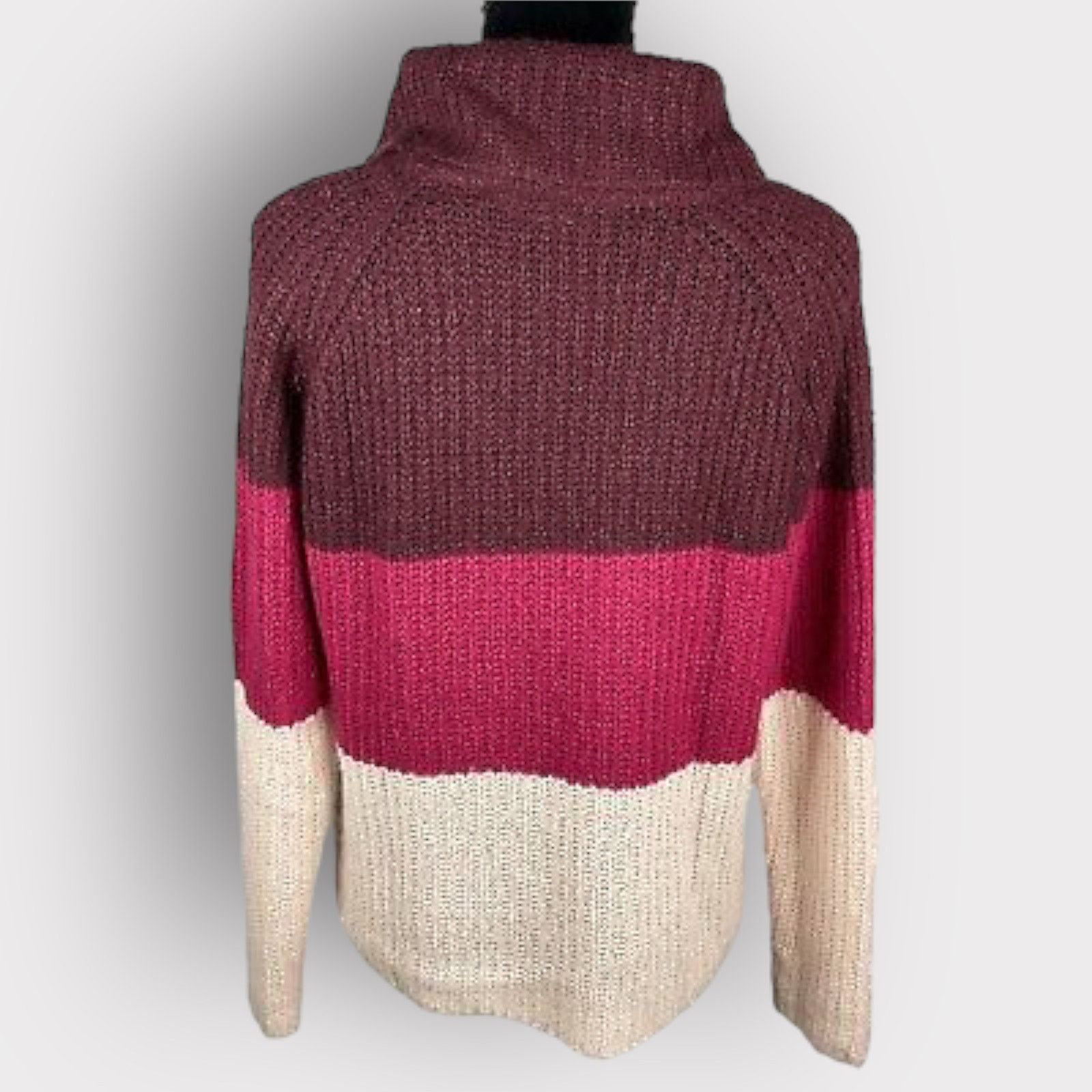 Brave Soul Brave Soul London Turtleneck Colorblock Sweater | Medium Size M / US 6-8 / IT 42-44 - 6 Thumbnail