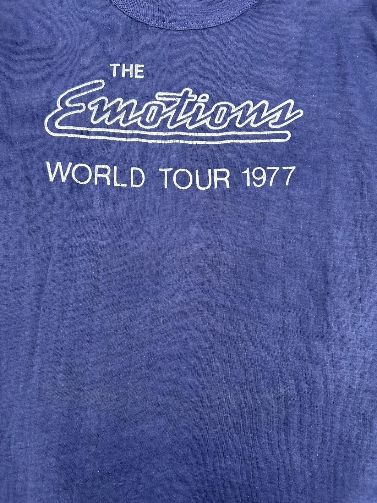 Other RARE ! Vintage Long Sleeve The Emotions WORLD TOUR 1977 Size ONE SIZE - 5 Thumbnail