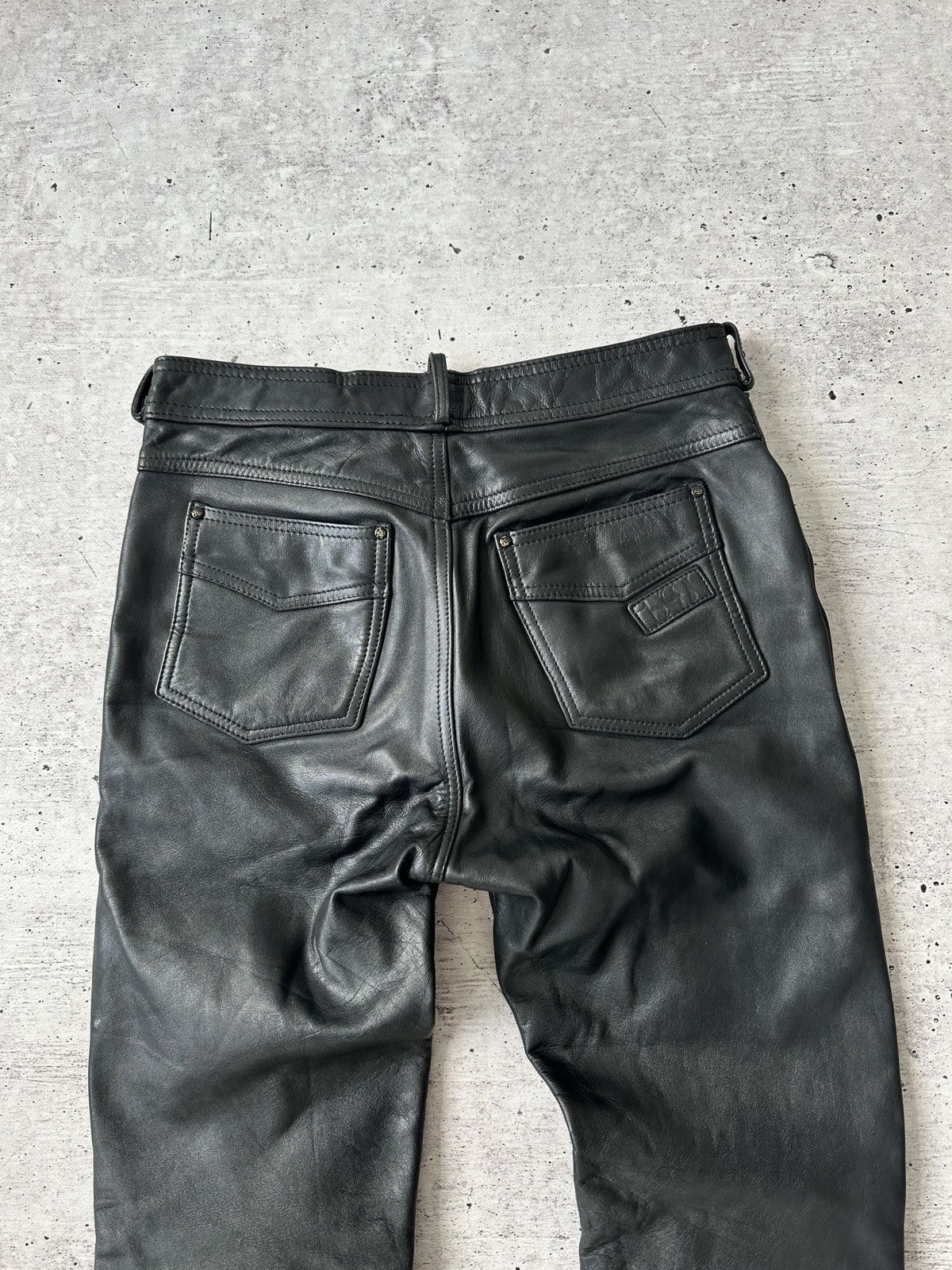 Leather Leather Biker Pants like Helmut size 50 Size US 32 / EU 48 - 10 Thumbnail