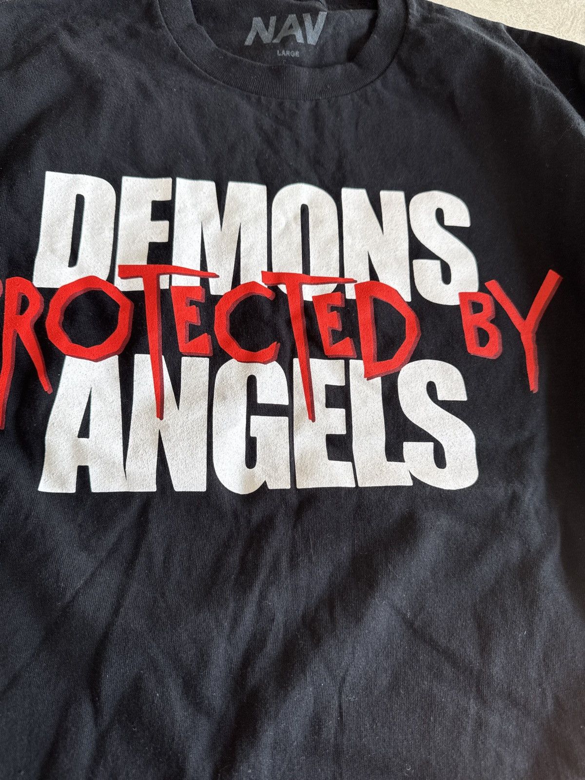 NAV × Vlone Vlone DEMONS PROTECTED BY ANGELS Size US L / EU 52-54 / 3 - 4 Thumbnail