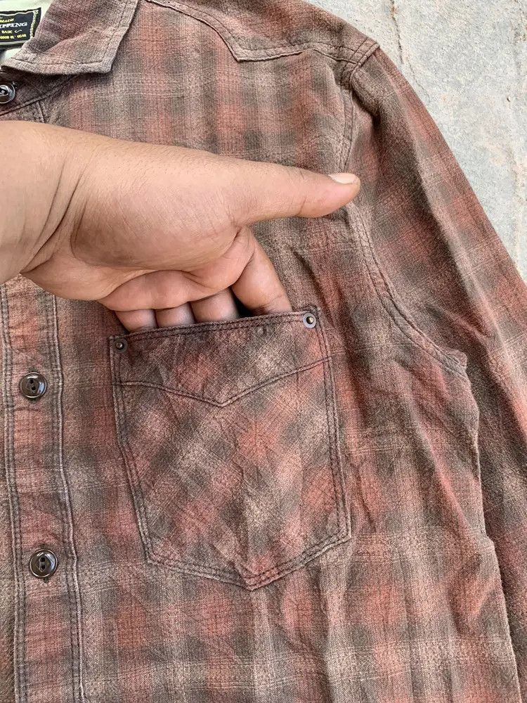 Ego Tripping Ego Tripping Japan shadow plaid western flannel shirt Size US S / EU 44-46 / 1 - 6 Thumbnail