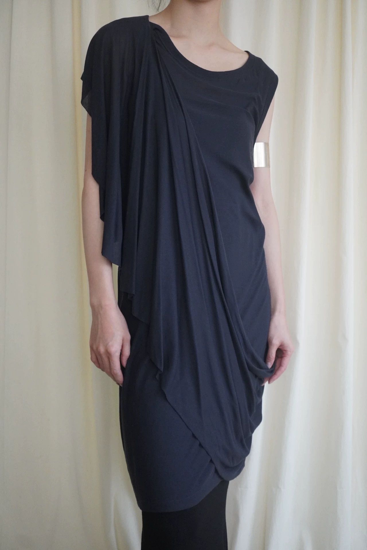 MM6 MM6 2000s Navy Blue Wrap Dress M 9/10 Size M / US 6-8 / IT 42-44 - 4 Thumbnail