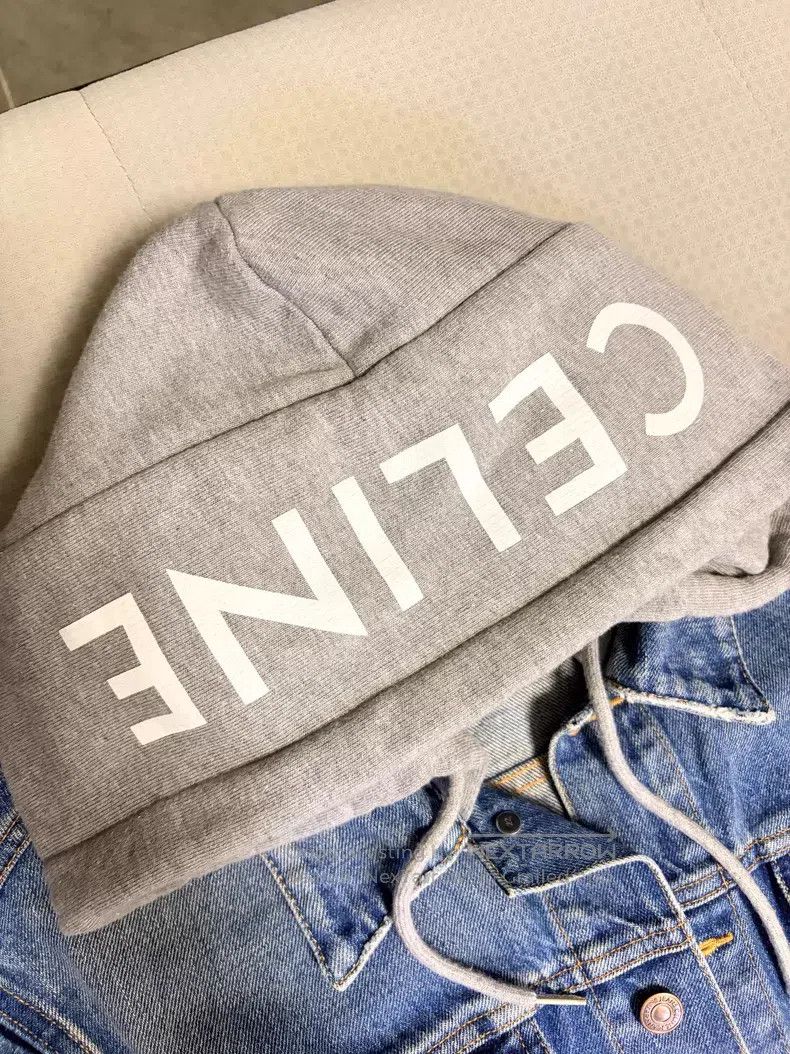 Celine CELINE Blue Washed Distressed Hooded Denim Jacket with Pri Size US M / EU 48-50 / 2 - 3 Thumbnail