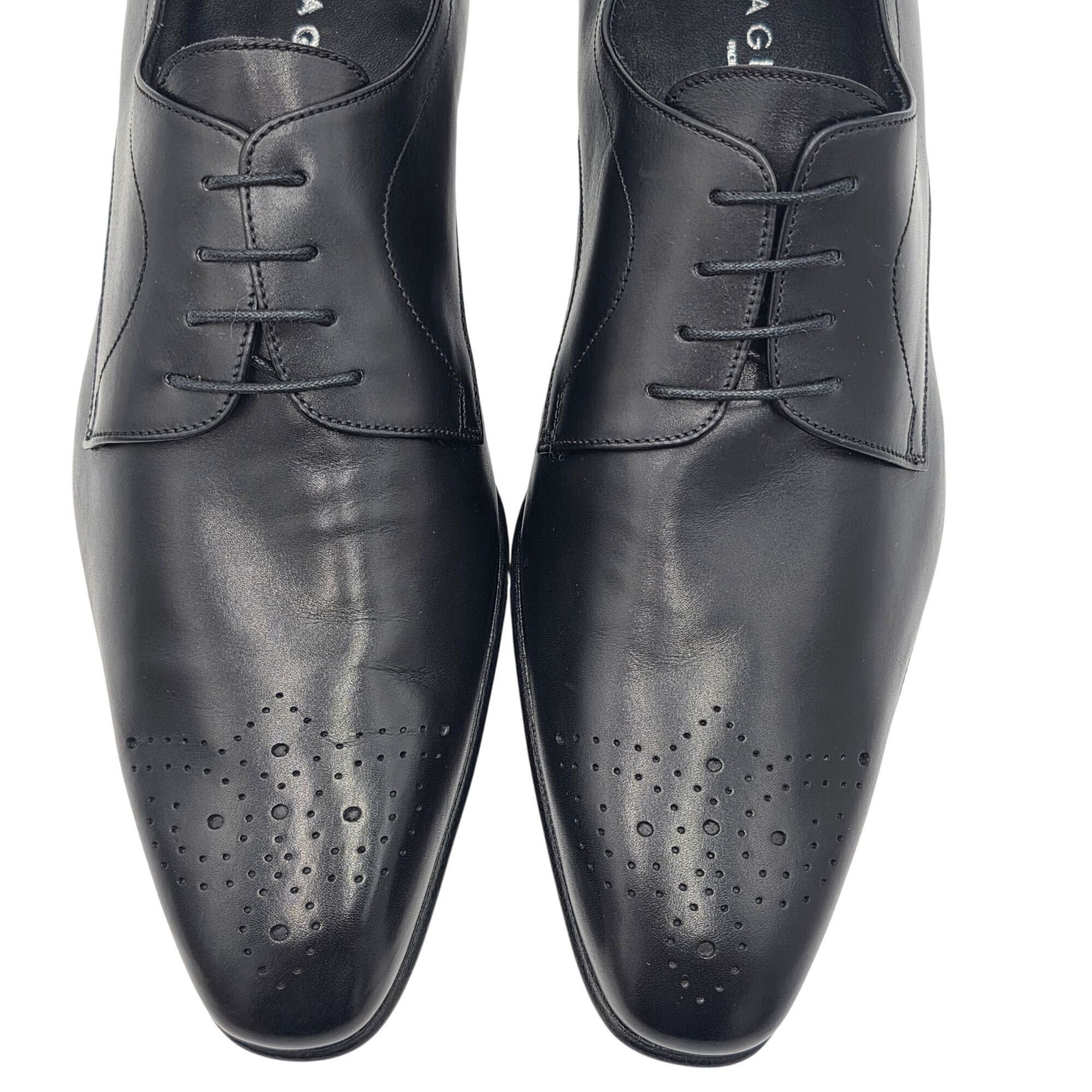 Other NEW Battaglia Italy Mens 7 Black Leather Dress Shoes Oxford Size US 7 / EU 40 - 10 Thumbnail