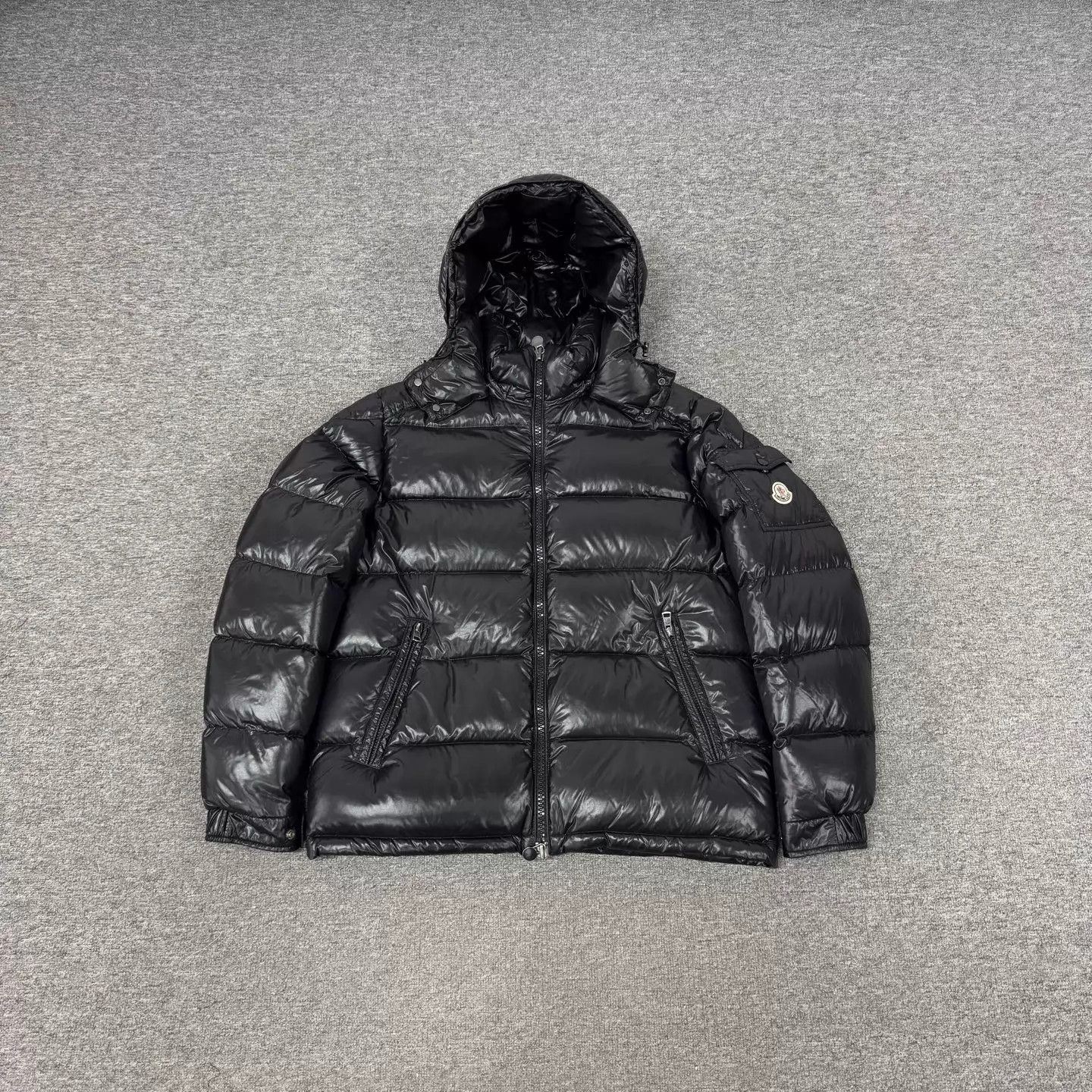 Moncler Moncler Maya Hooded Down Jacket 4 99N Sleeve Logo Size S / US 4 / IT 40 - 1 Thumbnail
