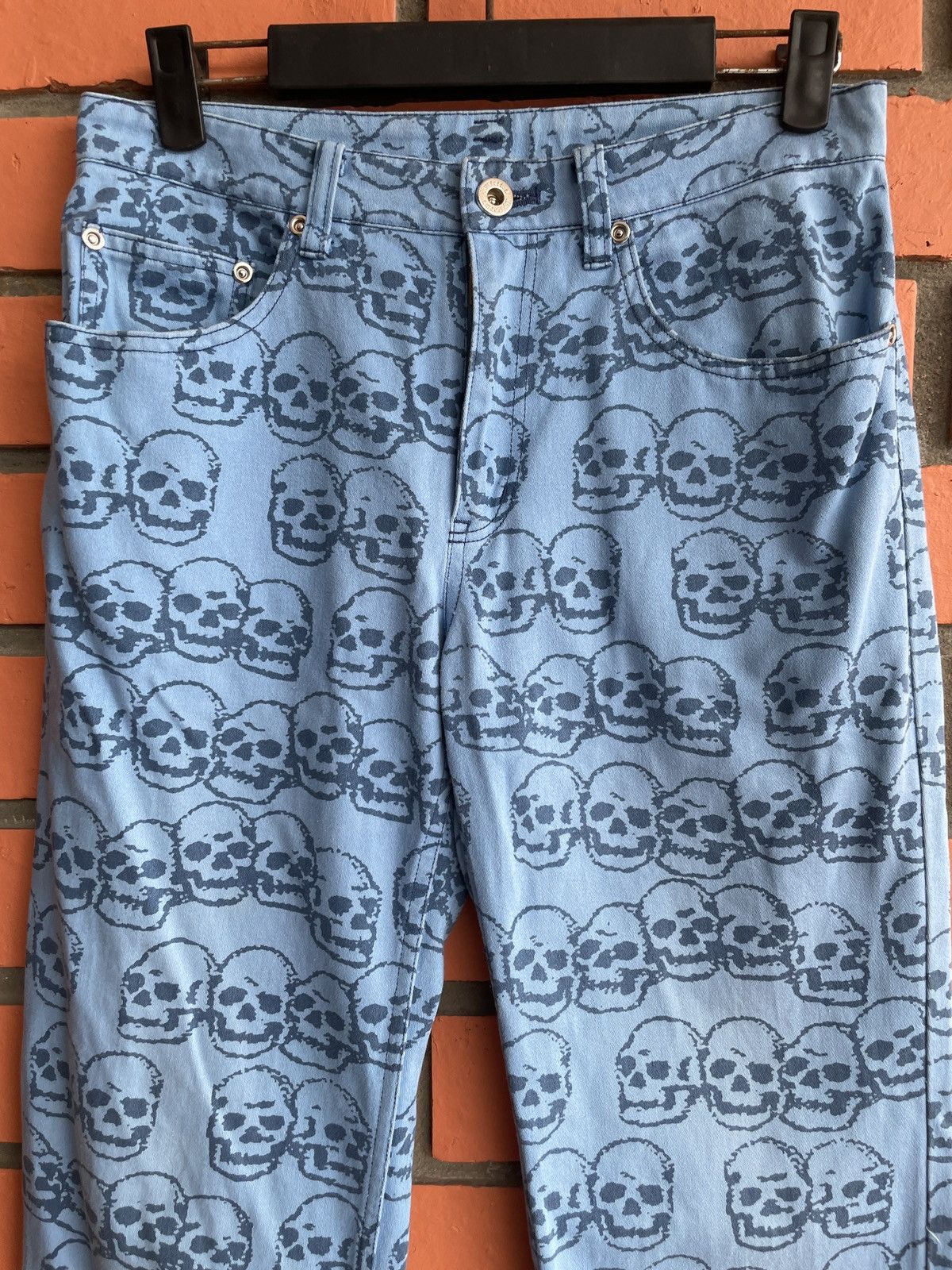 Hysteric Glamour × Japanese Brand Vintage Hysteric Glamour skull printed all over printed Punk Size US 28 / EU 44 - 4 Thumbnail