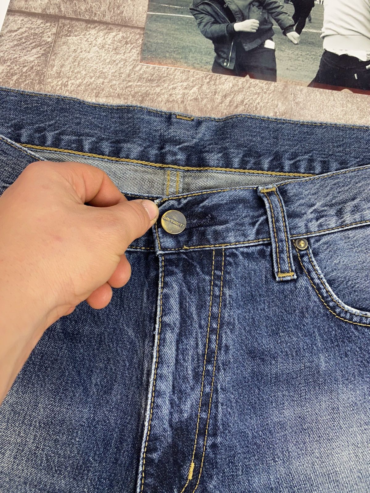 Carhartt Wip × Japanese Brand Vintage Carhartt by Y2K style Jeans Pants Size US 32 / EU 48 - 18 Thumbnail