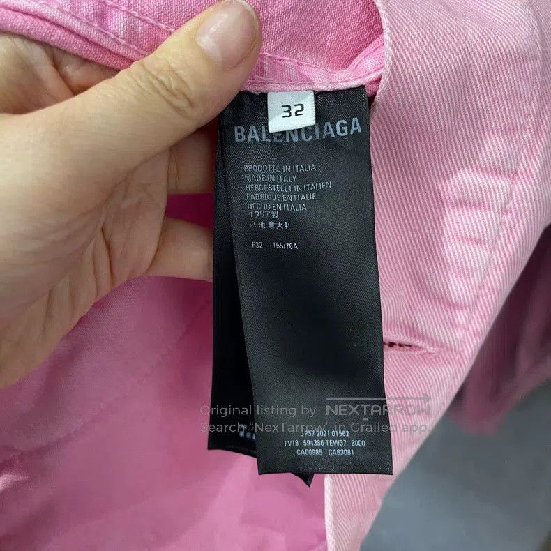 Balenciaga Balenciaga Valentine's Day Series Logo Letter Printed Pink Size 4XL / US 24-26 - 4 Thumbnail