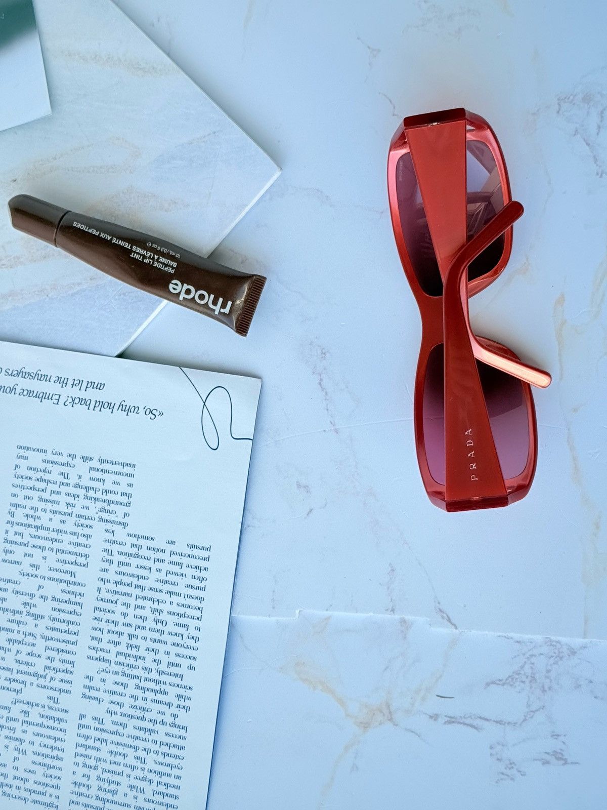 Prada Prada vintage red sunglasses SPR01F Size ONE SIZE - 18 Thumbnail