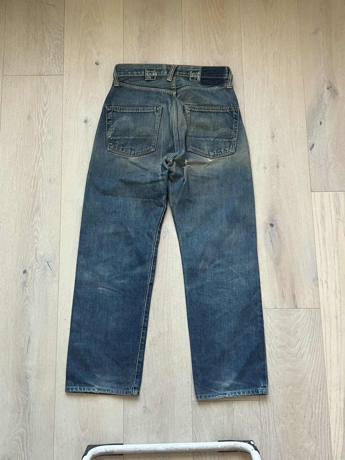 Japanese Brand Evisu 28x28 vintage evis denim selvedge jeans distressed Size US 28 / EU 44 - 2 Thumbnail