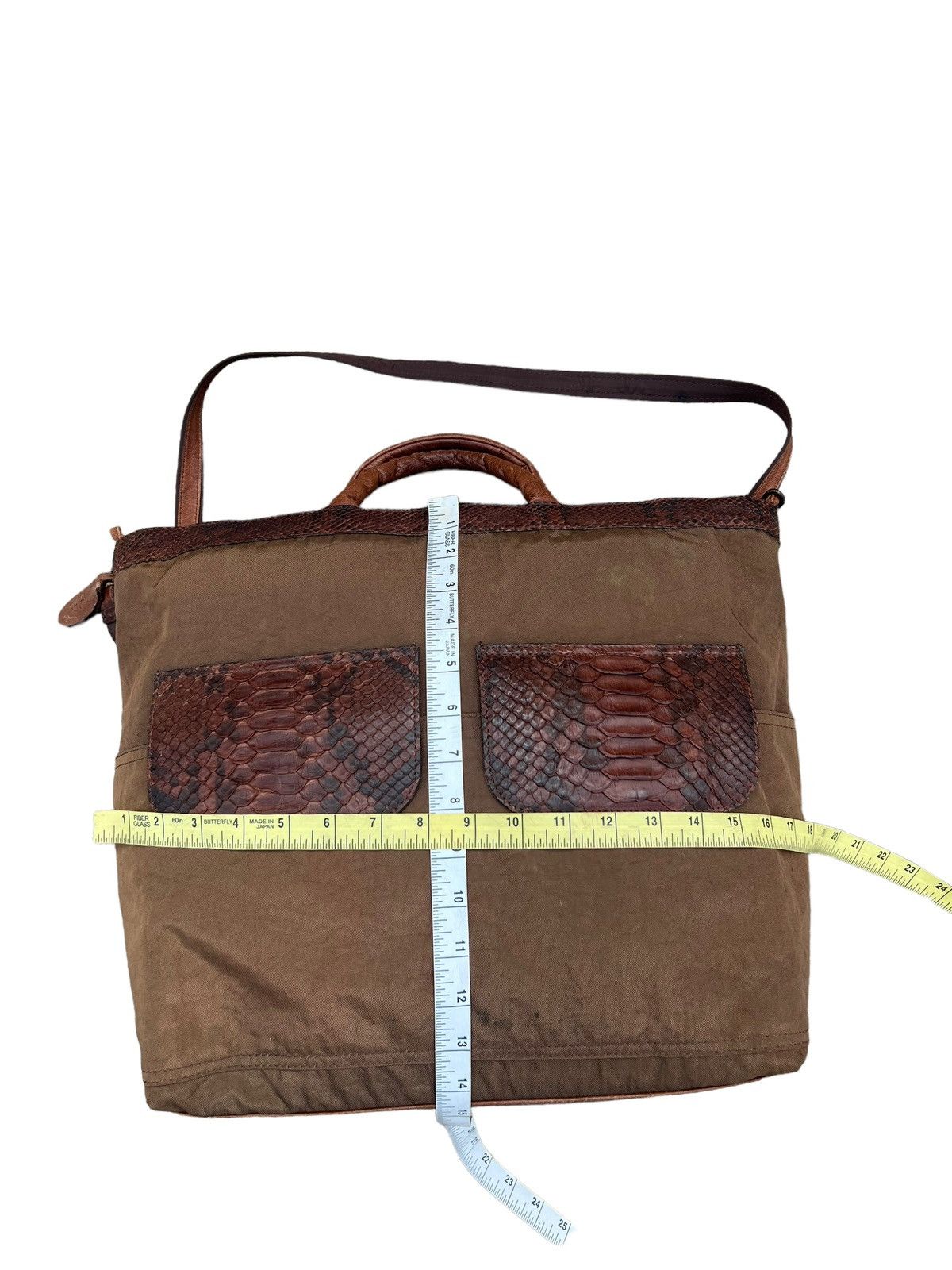Leather Vintage Ibiza Japan Hybrid Python Skin 2 Way Bag Size ONE SIZE - 25 Thumbnail