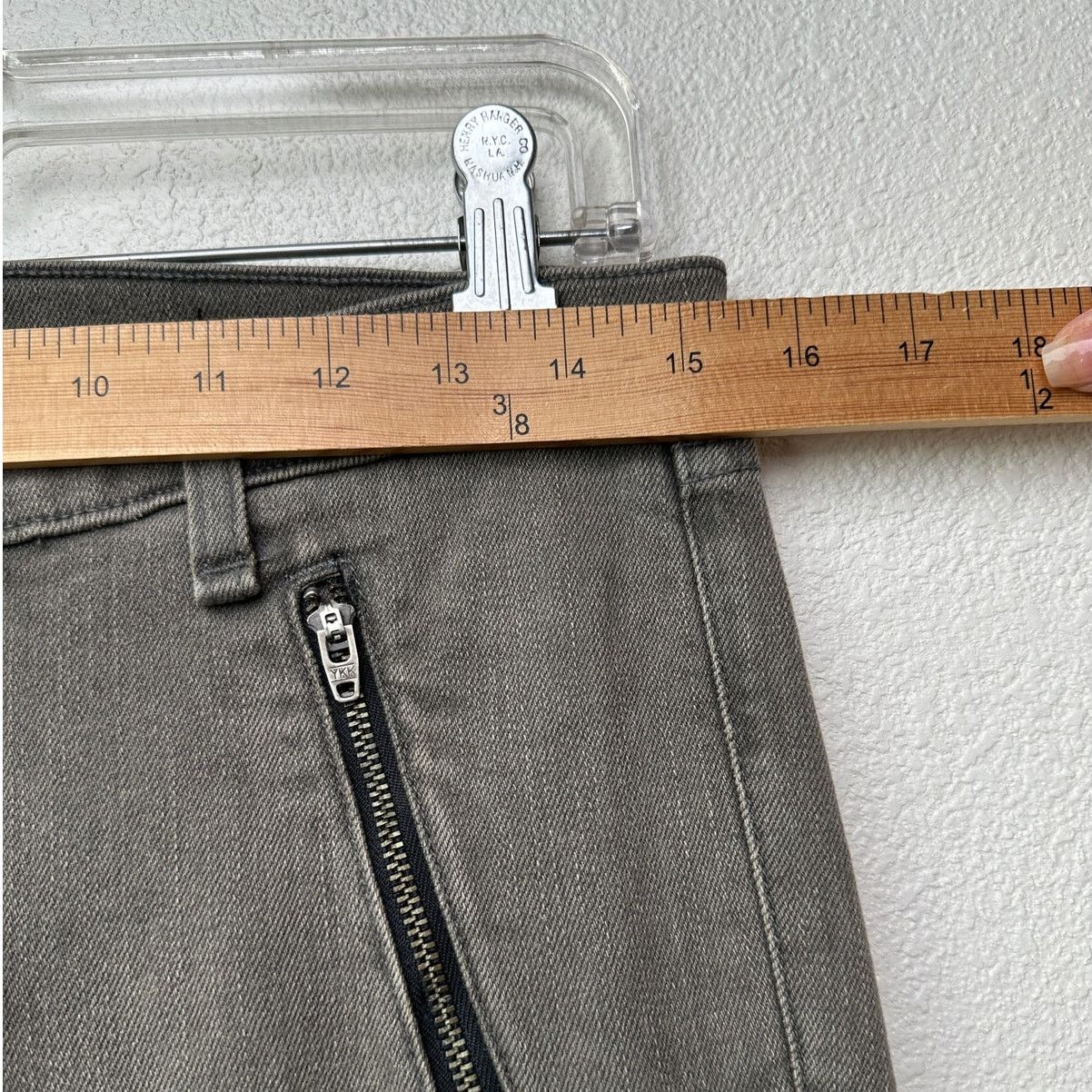 Rag & Bone Rag & Bone Iron Skinny Grey US 28 Mixed Media Zip Jeans Size 28" / US 6 / IT 42 - 15 Thumbnail