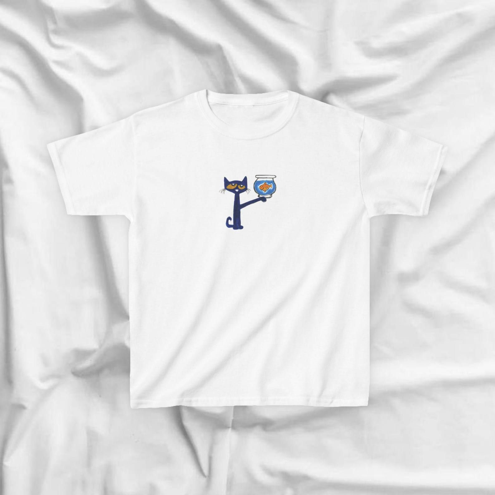 Other Y2K Fish Bowl Pete Cat Baby Tee Size M / US 6-8 / IT 42-44 - 4 Thumbnail