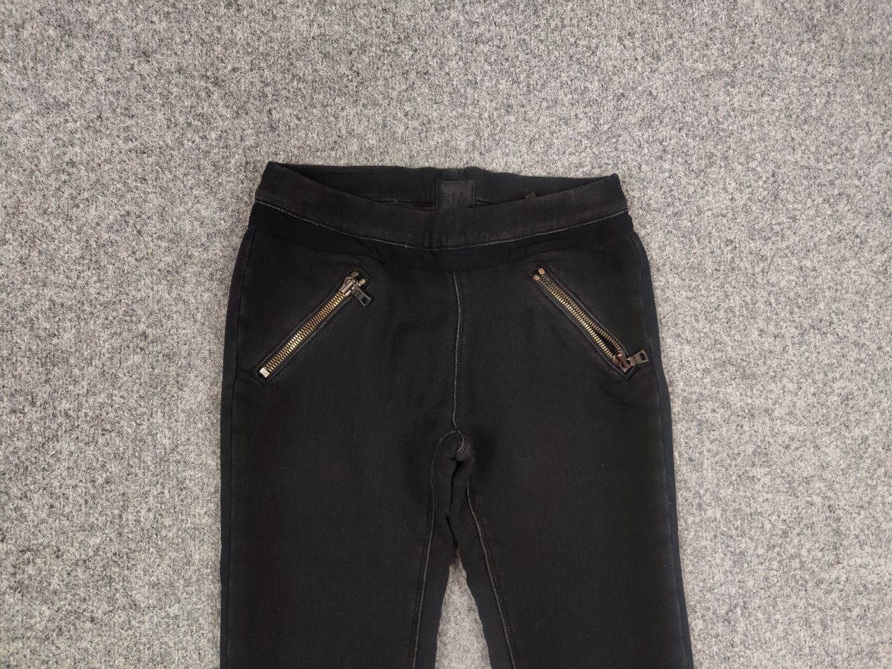 Vintage Road To Awe R+A Design Avant Garde Black Skinny Zip Pants Size 30" / US 8 / IT 44 - 6 Thumbnail