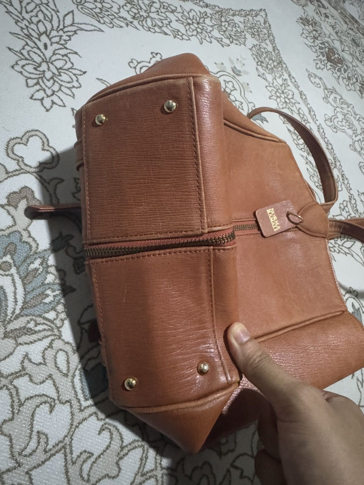 Genuine Leather × If Six Was Nine × Japanese Brand Vtg Norma Kamali Full Leather Mini Backpack Size ONE SIZE - 6 Thumbnail