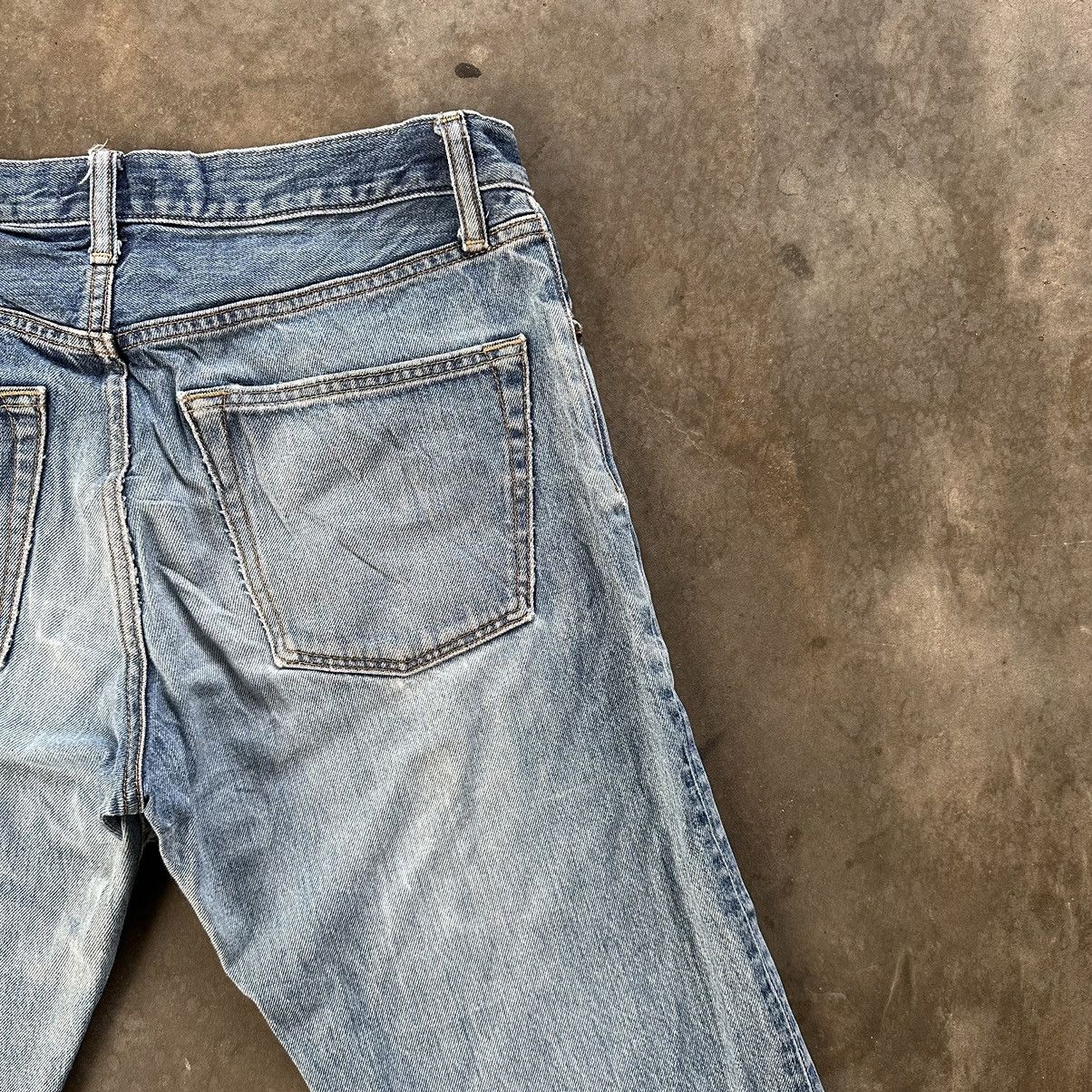 Japanese Brand Vintage Japanese Faded Jean Distressed Denim Pant W32 Size US 32 / EU 48 - 12 Thumbnail