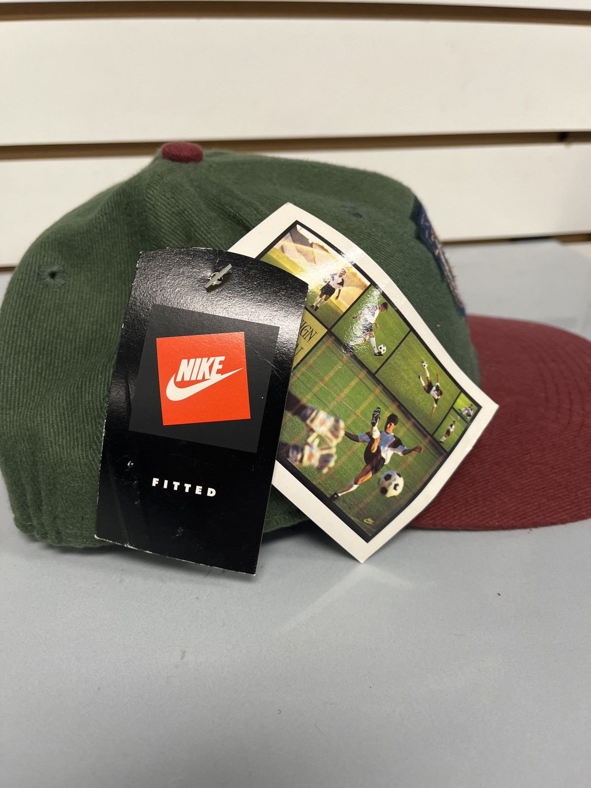 Nike Nike Green Maroon baseball cap Size ONE SIZE - 4 Thumbnail