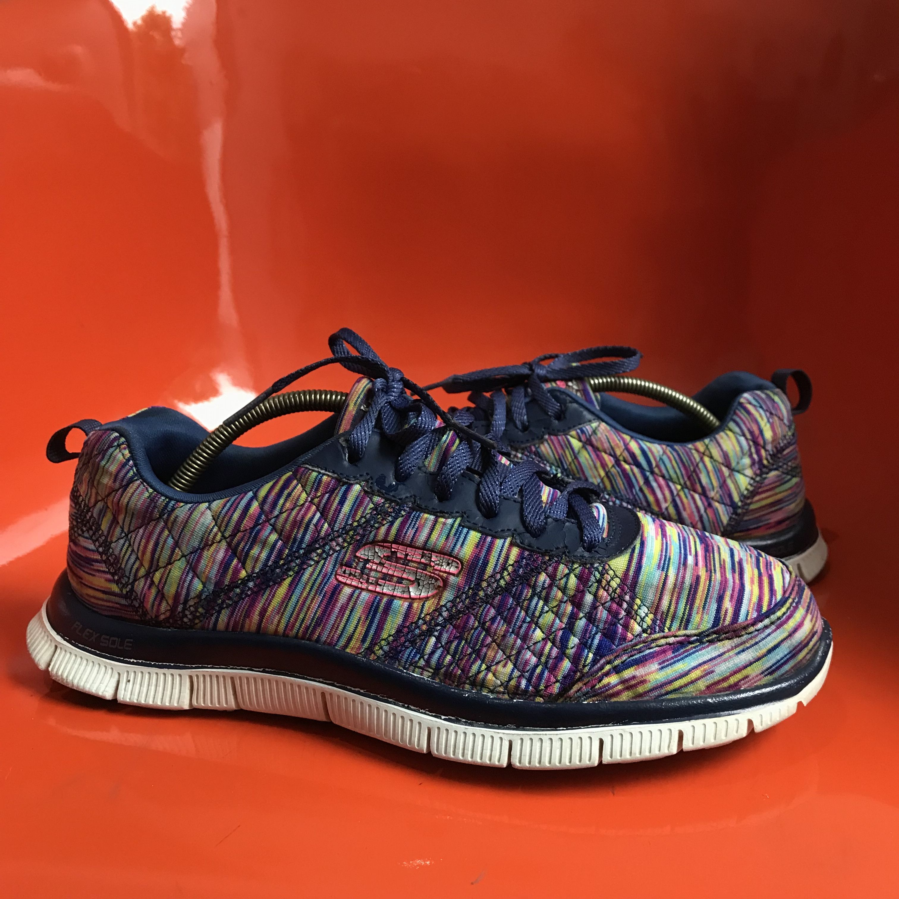 SKECHERS Skechers Flex Appeal Memory Foam Sneakers Pink Multicolor 38 Size US 5.5 / EU 38 - 1 Thumbnail