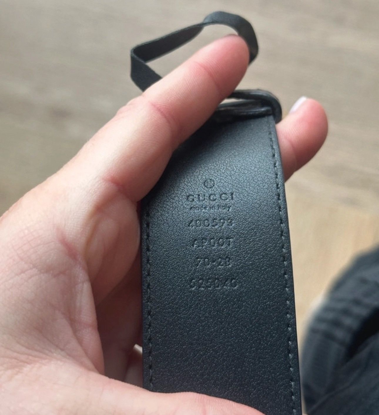 Gucci Gucci GG Buckle Leather Belt GOLD Size ONE SIZE - 3 Thumbnail