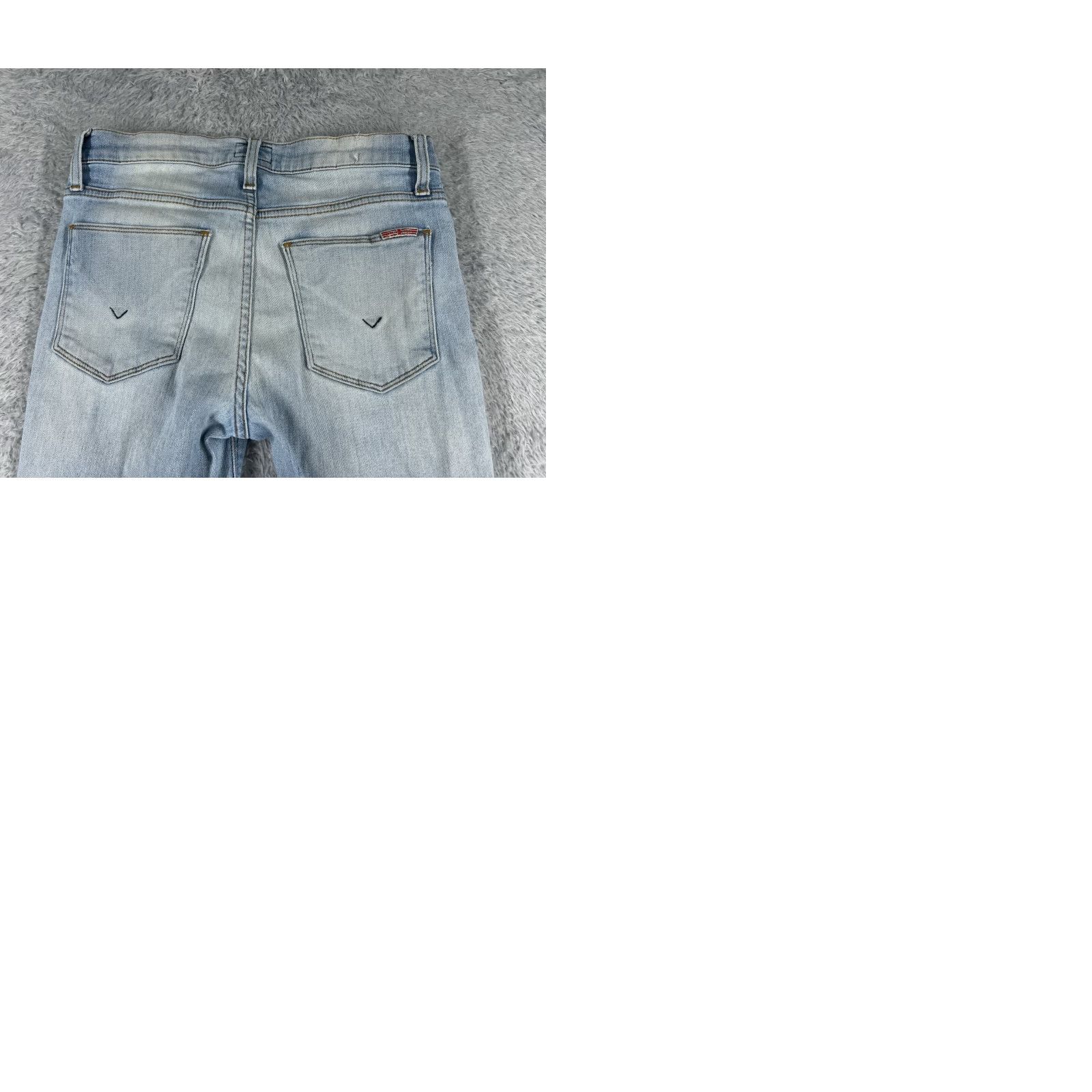 Hudson Hudson Jeans Women 28 Blue Denim Skinny Distressed Light Wash 27 Inseam 5-Pocket Pattern Flower Size 28" / US 6 / IT 42 - 10 Thumbnail